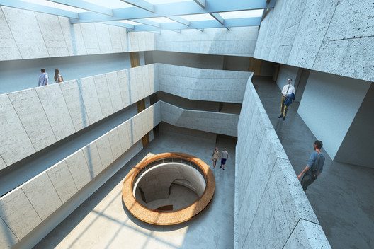 Weishe Architects Unveils Design for Qin’an County Archives, Featuring a "Weathered and Cracked" Facade Weishe Architects Unveils Design for Qin’an County Archives, Featuring a "Weathered and Cracked" Facade - Image 9 of 28