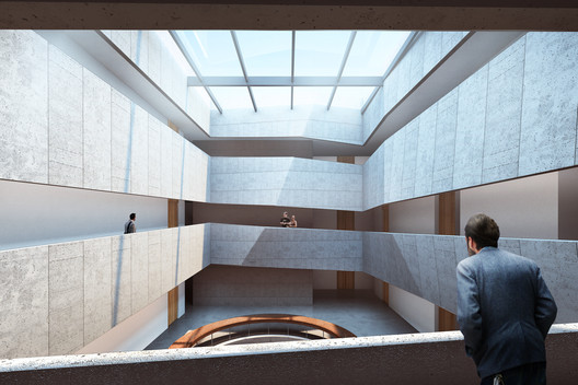 Weishe Architects Unveils Design for Qin’an County Archives, Featuring a "Weathered and Cracked" Facade Weishe Architects Unveils Design for Qin’an County Archives, Featuring a "Weathered and Cracked" Facade - Image 10 of 28