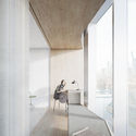 Barkow Leibinger projeta hotel e apart-hotel triangular "Lighthouse" para a orla de Frankfurt - Image 3 of 4