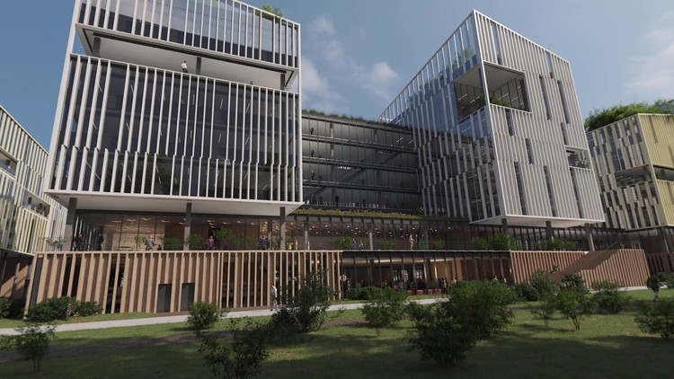 Henning Larsen's Paris Office Complex Merges Working and Living, Inspired by French Rural Villages - Image 3 of 4