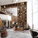 Wuhan Huashan Library / GLA - Interior Photography, Library, Chair, Table