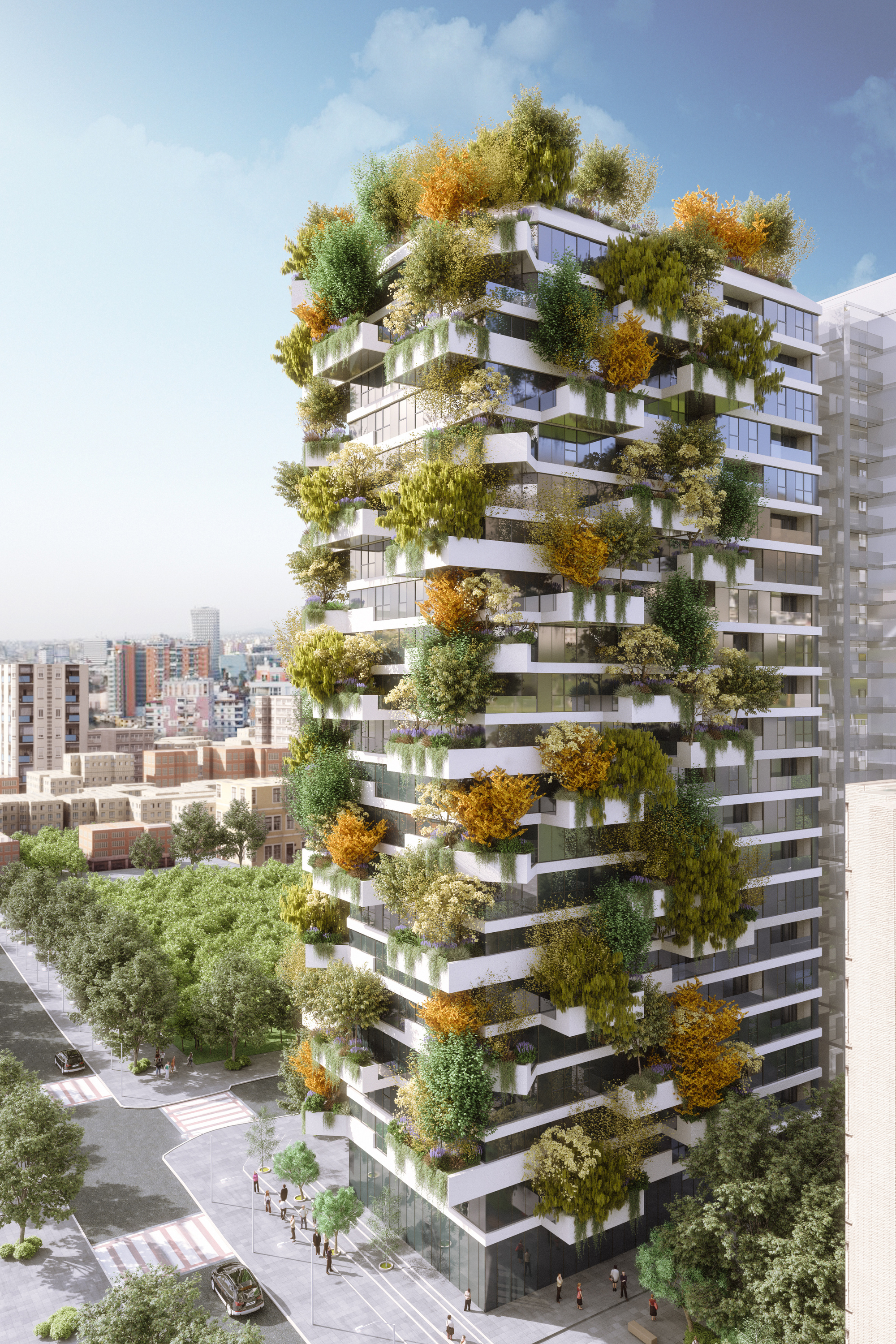 Stefano Boeri Architetti Creates A Vertical Forest For Tirana 2030 Stefano Boeri Architetti Creates A Vertical Forest For Tirana 2030