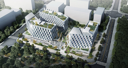 LYCS Architecture Unveils 'GeTui Hangzhou Headquarters' Design, with a Dynamic Form Resembling a Whale LYCS Architecture Unveils 'GeTui Hangzhou Headquarters' Design, with a Dynamic Form Resembling a Whale - Image 3 of 9
