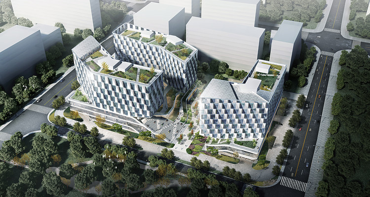 LYCS Architecture Unveils 'GeTui Hangzhou Headquarters' Design, with a Dynamic Form Resembling a Whale - Image 3 of 9