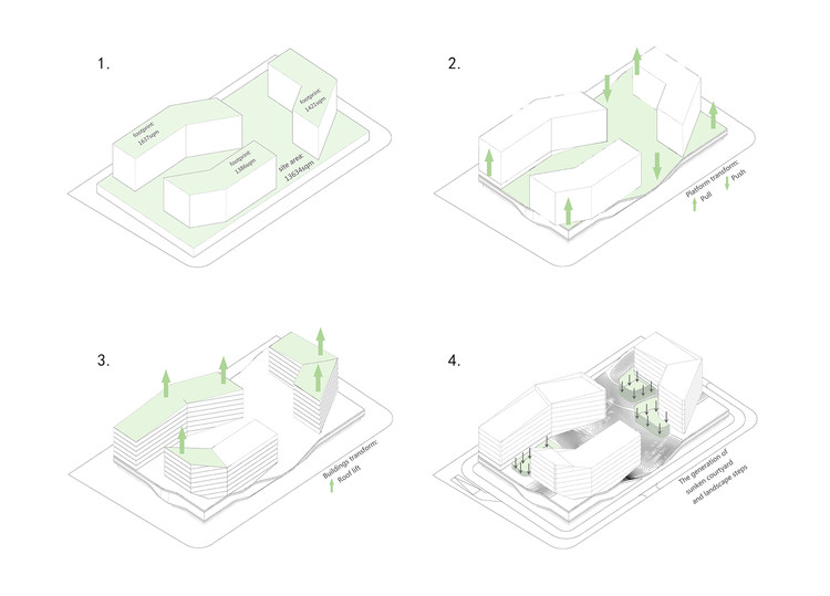 LYCS Architecture Unveils 'GeTui Hangzhou Headquarters' Design, with a Dynamic Form Resembling a Whale - Image 5 of 9