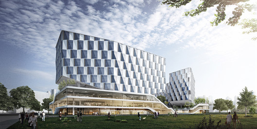 LYCS Architecture Unveils 'GeTui Hangzhou Headquarters' Design, with a Dynamic Form Resembling a Whale LYCS Architecture Unveils 'GeTui Hangzhou Headquarters' Design, with a Dynamic Form Resembling a Whale - Image 2 of 9