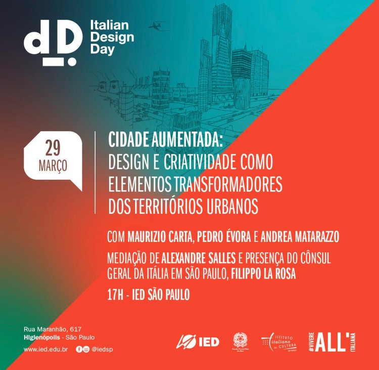 Italian Design Day – Maurizio Carta discute no IED a “cidade aumentada”