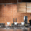 Blue Bottle Coffee Kanda Manseibashi Cafe / Schemata Architects - Interior Photography, Kitchen, Brick, Chair