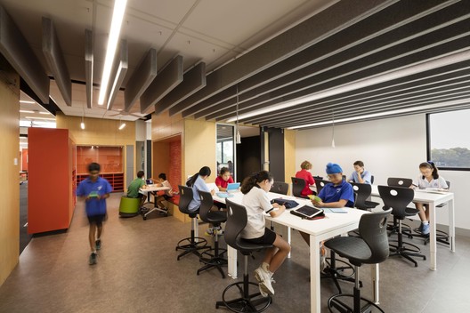 Caulfield Grammar School / Hayball - Interior Photography, Table, Chair