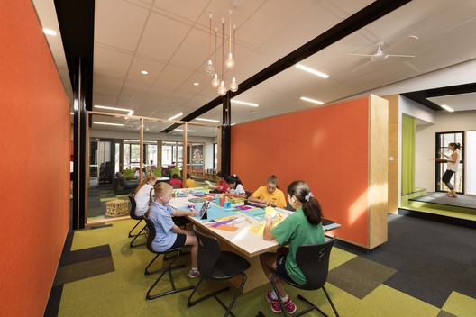 Caulfield Grammar School / Hayball - Interior Photography, Table, Chair
