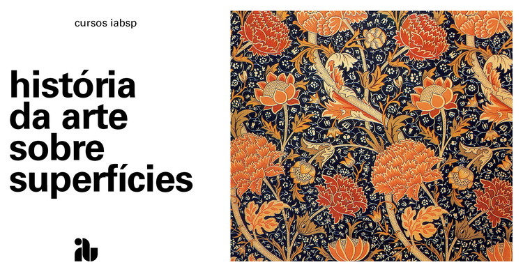 História da arte sobre superfícies, cartaz_curso
