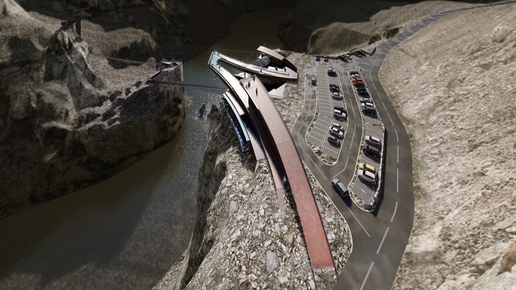 The Nujiang 72 Bends Canyon Observation Deck in Baxoi, Tibet, is scheduled for completion by the end of the year, offering cliffside views of the surrounding mountains and rivers. - Image 3 of 18