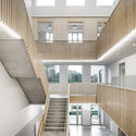 Lendrick Community Center / HUB - Interior Photography, Stairs, Windows, Handrail