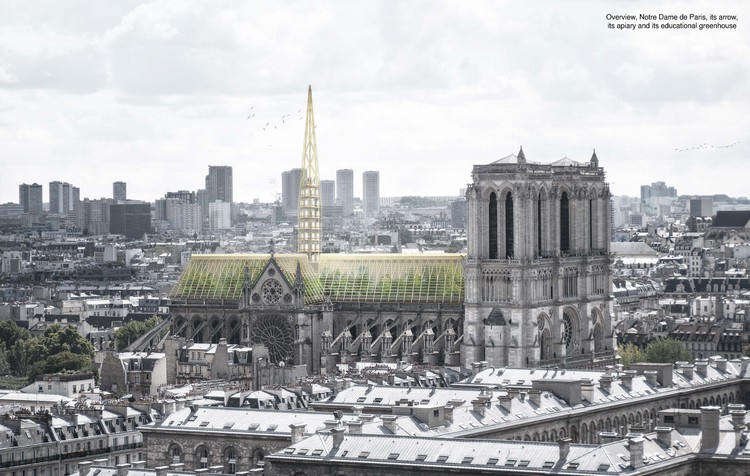 Studio NAB Designs a Greenhouse Roof for Notre-Dame - Image 1 of 3