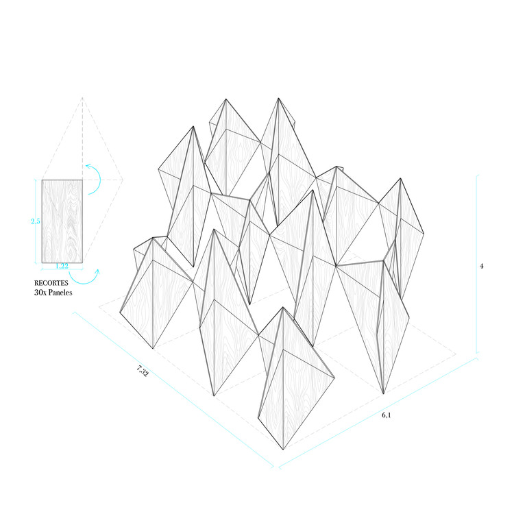 Winning Proposal for the Concéntrico Pavilion in Rouen: FÔRET, Bringing the Forest to the City. - Image 4 of 8