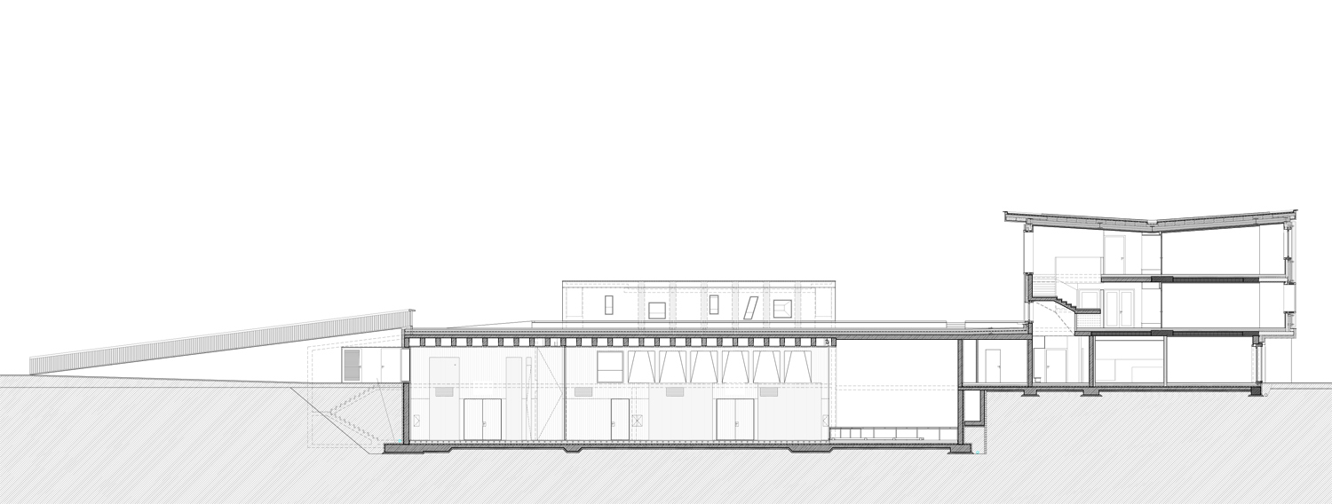 Section Design School Gallery of School Complex and Multipurpose Hall / MoDusArchitects - 23