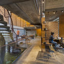IHA Residence / Wallmakers - Interior Photography, Sustainability, Beam, Stairs, Handrail, Table