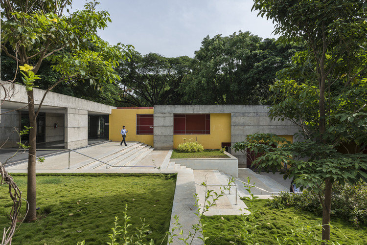 IIM Sports Center / Mindspace - Sports Architecture, Garden, Facade, Door