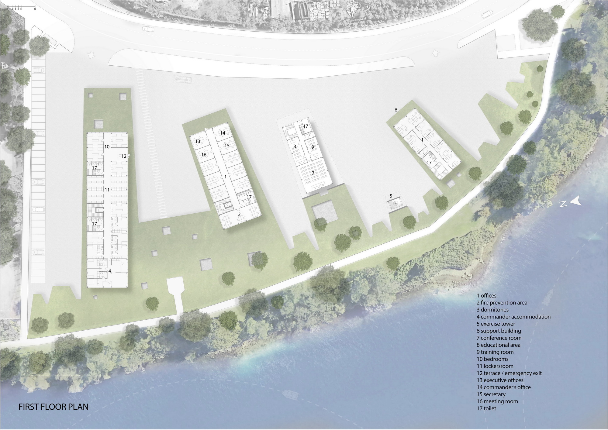 gallery of 3gatti reimagines the modern fire station along the lake of lecco in italy 5