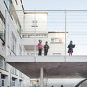 Arc en Ciel School / Label Architecture - Exterior Photography, Windows, Facade, Handrail
