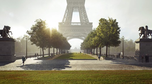 Gustafson Porter + Bowman Wins Competition to Redesign Eiffel Tower Site - Image 3 of 7