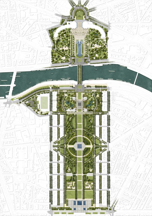 Gustafson Porter + Bowman Wins Competition to Redesign Eiffel Tower Site - Image 6 of 7