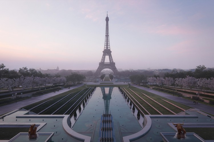 Gustafson Porter + Bowman Wins Competition to Redesign Eiffel Tower Site - Image 4 of 7