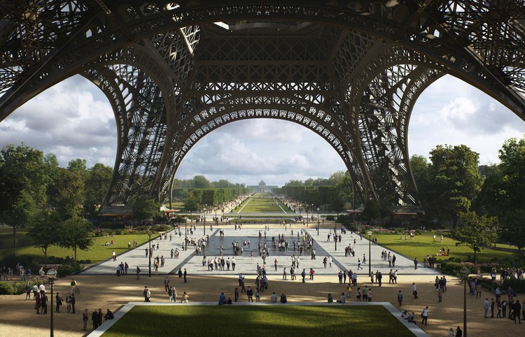 Gustafson Porter + Bowman Wins Competition to Redesign Eiffel Tower Site - Image 5 of 7