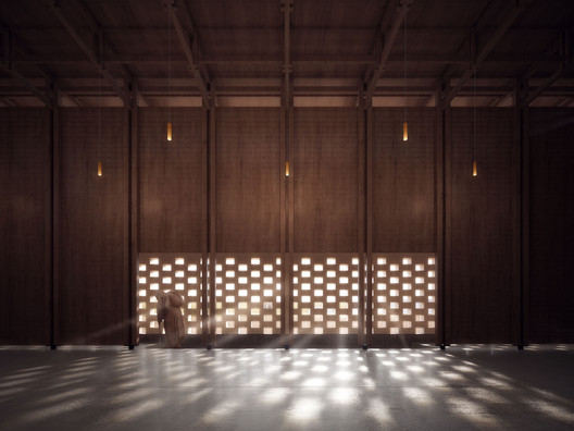 Chinese Team Wins "Peace Pavilion" International Competition, Finding Serenity Between the City and the River Chinese Team Wins "Peace Pavilion" International Competition, Finding Serenity Between the City and the River - Image 4 of 8