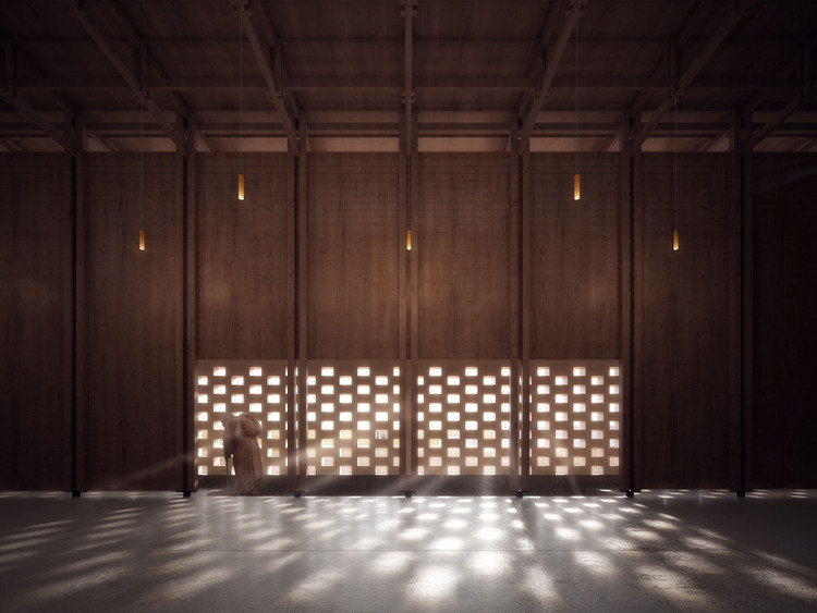 Chinese Team Wins "Peace Pavilion" International Competition, Finding Serenity Between the City and the River - Image 4 of 8