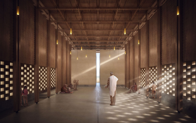 Chinese Team Wins "Peace Pavilion" International Competition, Finding Serenity Between the City and the River - Image 3 of 8
