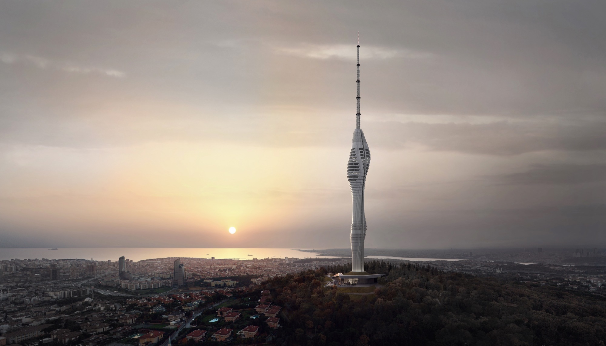 Istanbul's Futuristic Supertall TV Tower Nears Completion ArchDaily