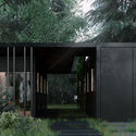 ARCHSLON 设计一座黑色别墅，在莫斯科外的森林里建造 - Image 3 of 4