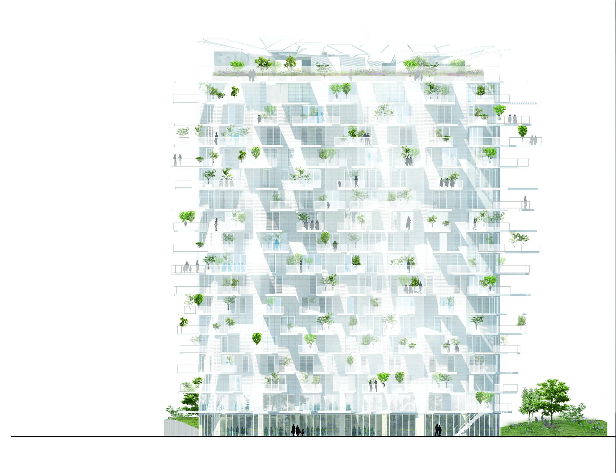 遠藤於菟　西洋住宅百圖 續篇 ARBRE_BLANC_Elevation_East.jpg