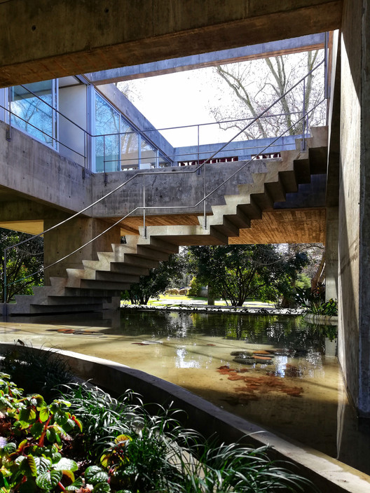 Casa del árbol / Estudio Botteri-Connell - Escaleras, Fijación Vigas, Jardín, Patio interior