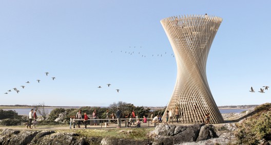 White Arkitekter Create Lattice Observation Tower in Sweden - Image 1 of 4