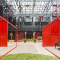 Neo Geo Business Center Interiors / T+T Architects - Interior Photography, Offices Interiors, Facade, Bench, Table