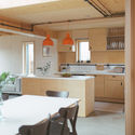 Box House / Studio Bark - Interior Photography, Kitchen, Table, Countertop, Chair, Windows