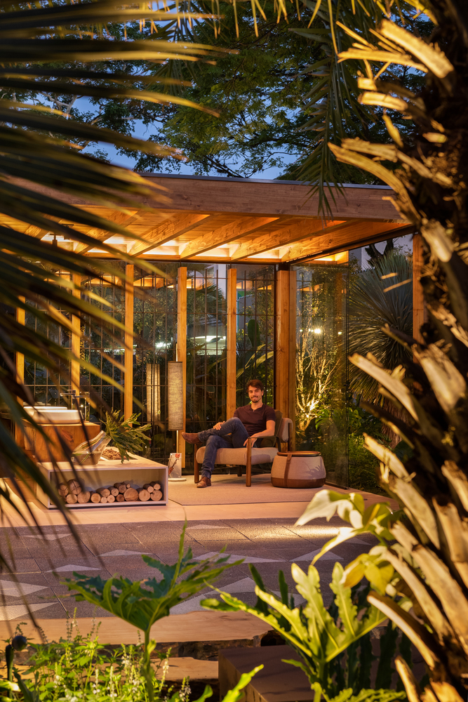 Terraço Nohara / Lucas Takaoka - Jardim, Fachada, Cadeira