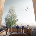 SUPERSPACE 公布‘萨格勒布木结构观景塔及垂直森林’方案 - Image 1 of 4