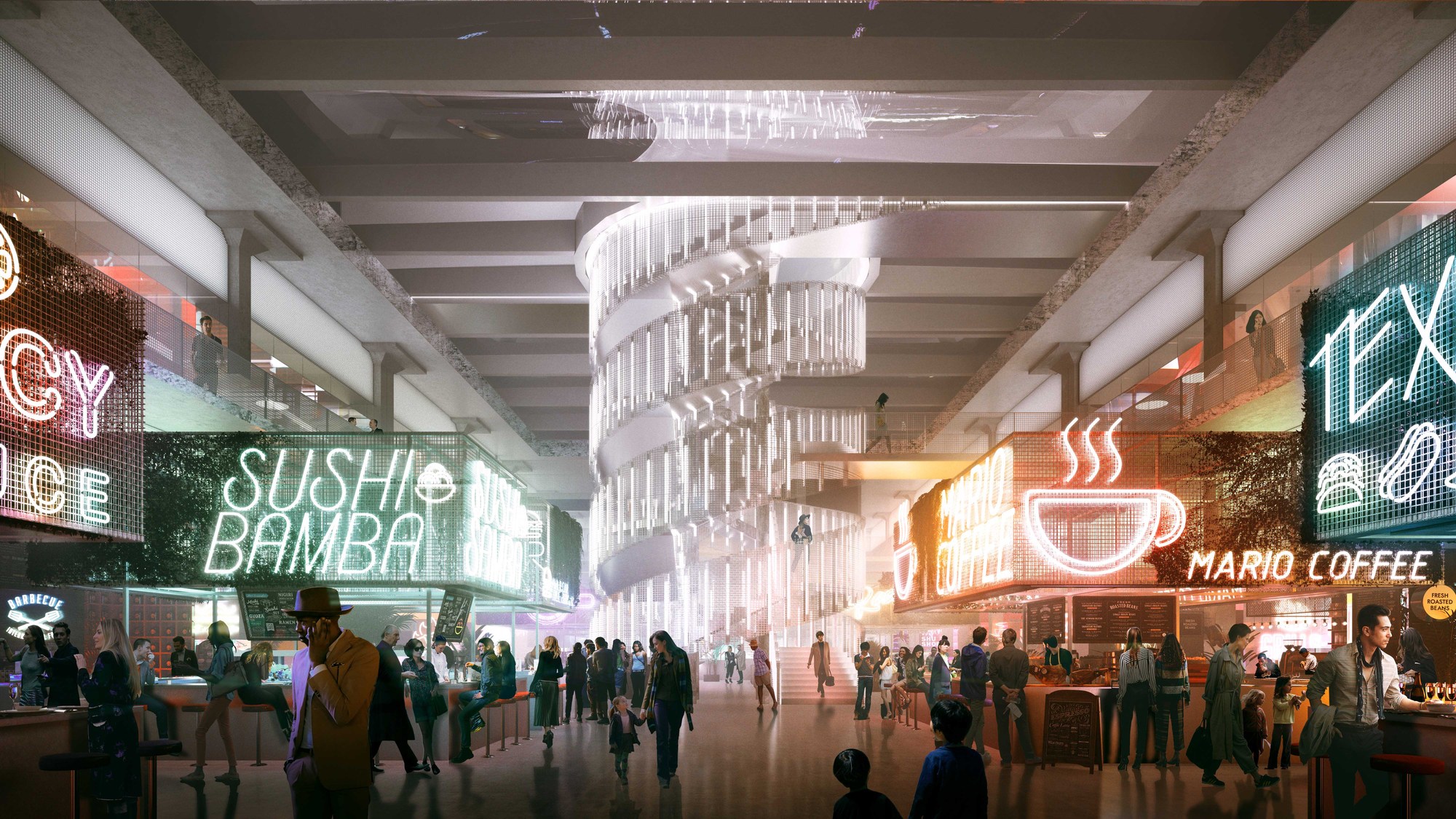 Gallery Of Oma Reveals New Design To Convert Historic Houston Post