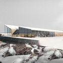 Cantilevered Visitor Center by Fabric.a Overlooks Botan Valley - Image 2 of 4