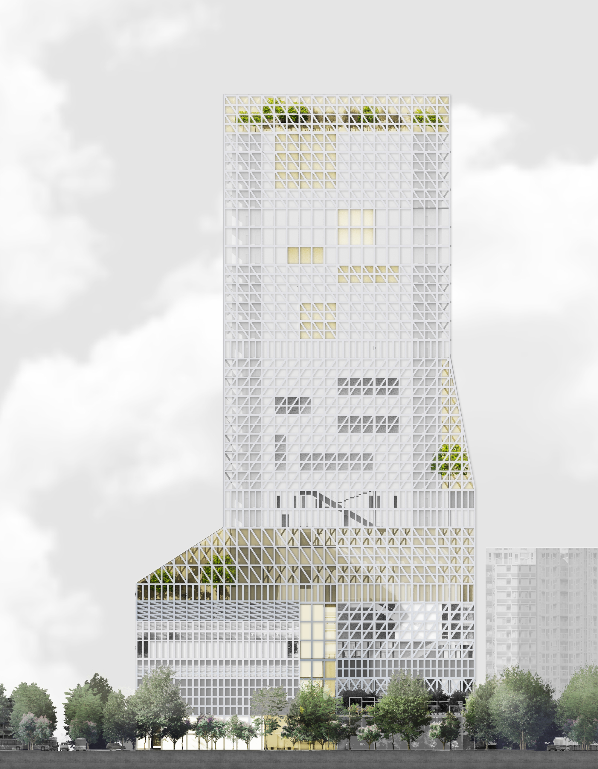 Gallery of Mecanoo Designs Cultural Tower for Shenzhen's Futian ...