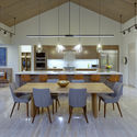 Black and Tan House / Dake Wells Architecture - Interior Photography, Table, Chair, Countertop, Beam
