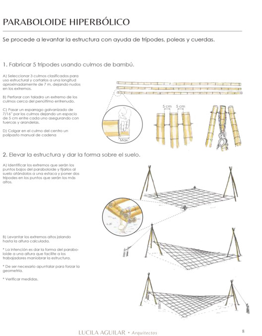 Learn how to design a hyperbolic paraboloid bamboo roof - Image 6 of 11