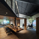45 Degrees Kitchen and Bar / JC Architecture - Interior Photography, Table, Beam