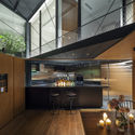 45 Degrees Kitchen and Bar / JC Architecture - Interior Photography, Kitchen, Beam, Chair