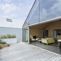 Factory Roof Houses / Delmulle Delmulle Architecten - Exterior Photography, Mixed Use Architecture, Facade, Door, Chair