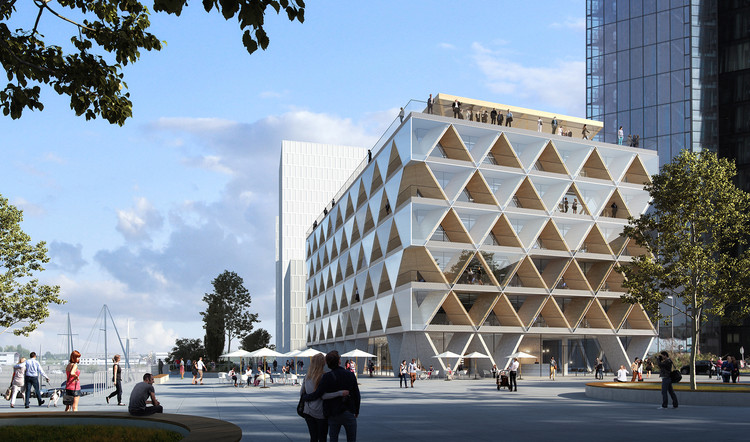 HPP Architekten Designs Düsseldorf's First Hybrid Timber Office Building in Germany - Featured Image