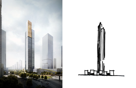 Aedas Imagine a Reflective Landmark for Changsha CBD Aedas Imagine a Reflective Landmark for Changsha CBD - Image 4 of 9